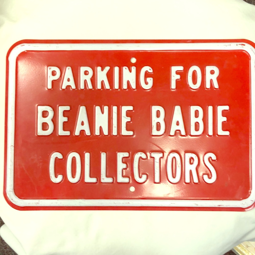 Vintage Heavy Metal Store Display Beanie Baby Sign